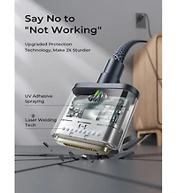 Lisen Usb-c to Magnetic 3 Cable 3.3 ft, 140W Fast Charging Cord for MacBook Charger, Compatible with MacBook Pro and Air, Midnight