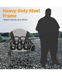 Gnuadz Oversized Folding Camping Chair Heavy Duty Portable Outdoor Leisure Equipment