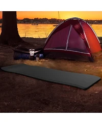 Gnuadz Foam Sleeping Pad Camping Waterproof Carry Straps Outdoor Recreation Gear