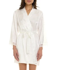 Flora by Nikrooz Women's Eloisa Satin Wrap Robe
