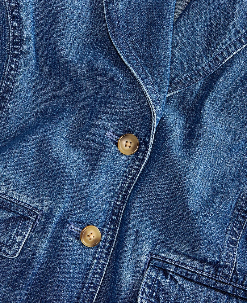 On 34th Women's Cropped Denim Vest, Macy's Exclusive