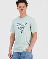 Guess Men's Triangle Leaves Embroidery T-Shirt
