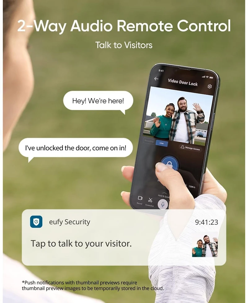 eufy Smart Lock S330, 3-in-1 Camera/Doorbell/Fingerprint, Wi-Fi Deadbolt, App Control, Chime Included, Sd Card Req