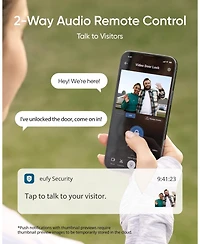 eufy Smart Lock S330, 3-in-1 Camera/Doorbell/Fingerprint, Wi-Fi Deadbolt, App Control, Chime Included, Sd Card Req