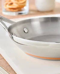 Anolon Nouvelle Copper Stainless Steel 8" & 9.5" French Skillets