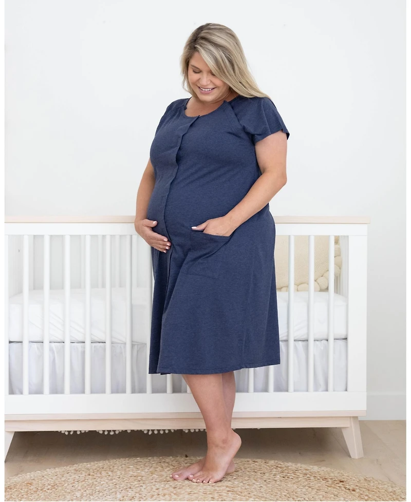 Kindred Bravely Maternity Universal Labor, Delivery & Nursing Gown