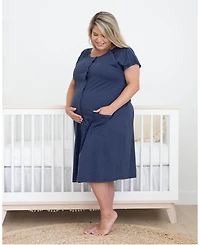 Kindred Bravely Maternity Universal Labor, Delivery & Nursing Gown