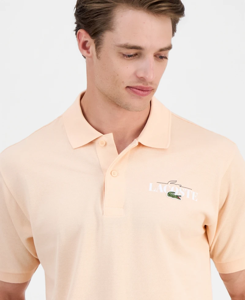 Lacoste Men's Classic-Fit Printed Polo Shirt
