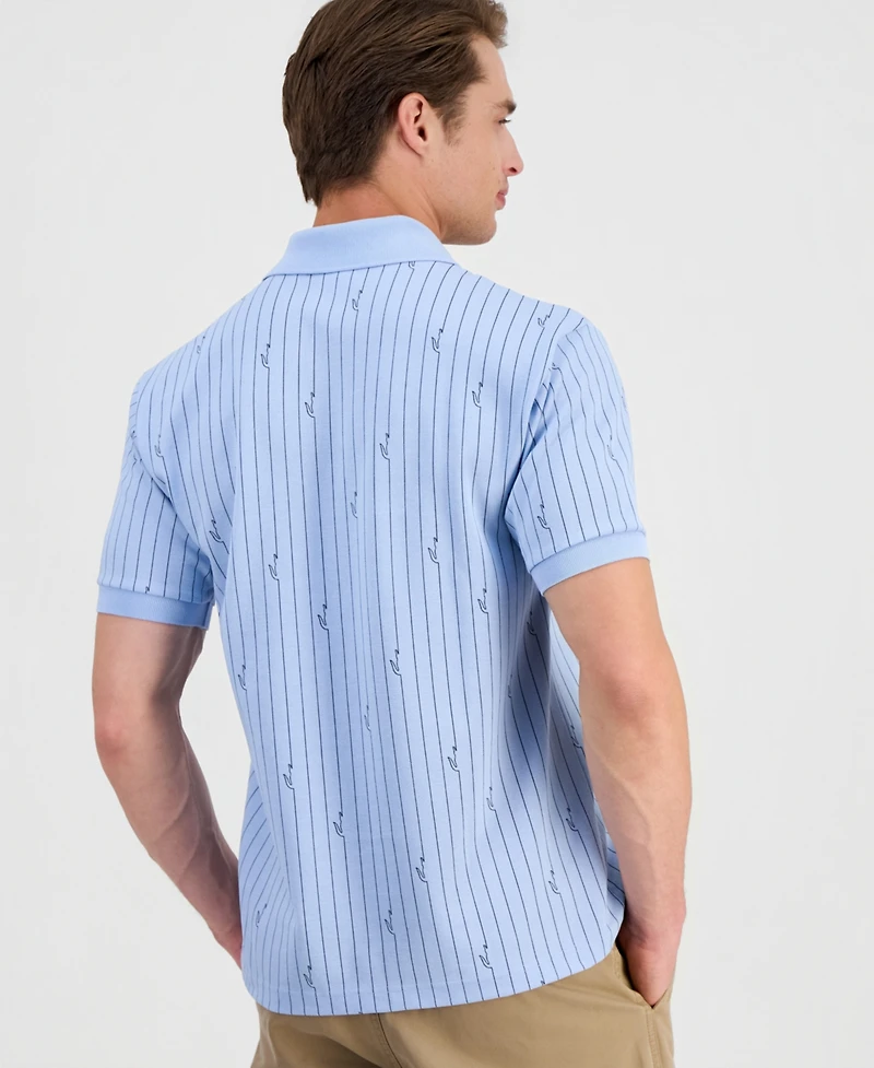 Lacoste Men's Print Stripe Polo Shirt