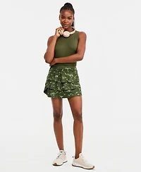 Id Ideology Women's Compression Flounce Skort, Macy's Exclusive - Marina Whisper