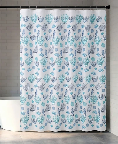 Creative Home Ideas Eiffel Tower Roses and Bows 13-Pc. Fabric Shower Curtain Set