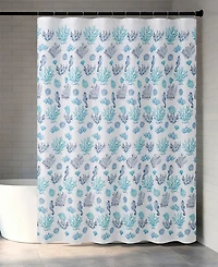 Creative Home Ideas Eiffel Tower Roses and Bows 13-Pc. Fabric Shower Curtain Set
