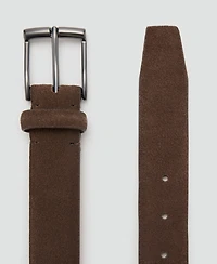 Mango Men's Suede Leather Belt