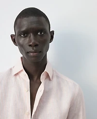 Mango Men's Striped Slim-Fit Shirt