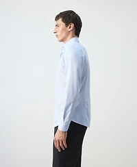Mango Men's Slim Fit Striped Cotton Shirt