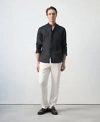 Mango Men's Mao Collar Shirt