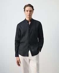 Mango Men's Mao Collar Shirt
