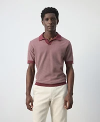 Mango Men's Combined Knit Polo Shirt