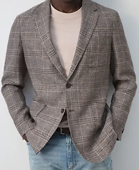 Mango Men's Prince Of Wales Check Blazer