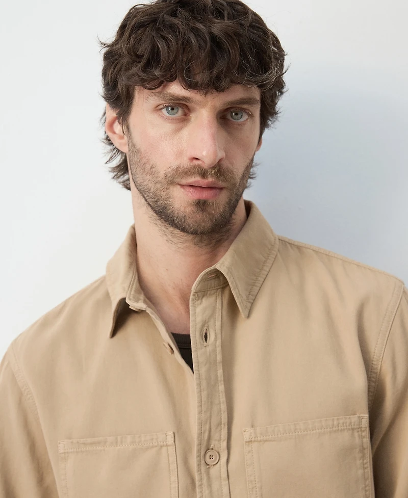Mango Men's Pockets Overshirt