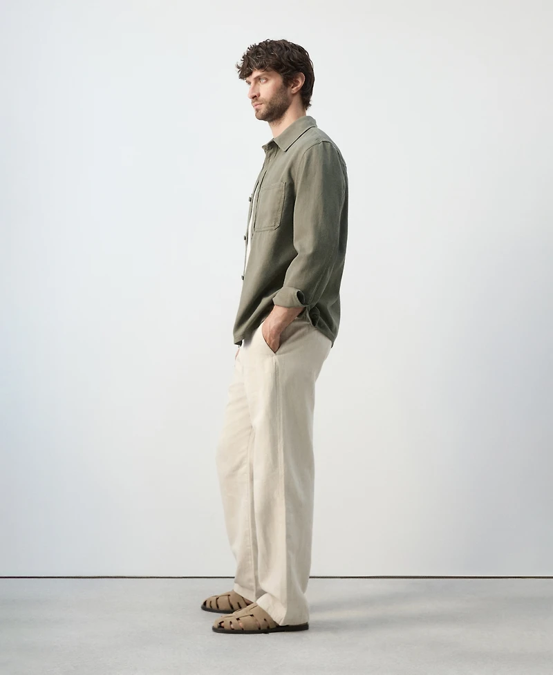 Mango Men's Pockets Overshirt