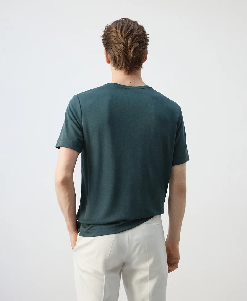 Mango Men's Slim-Fit Short-Sleeved T-Shirt