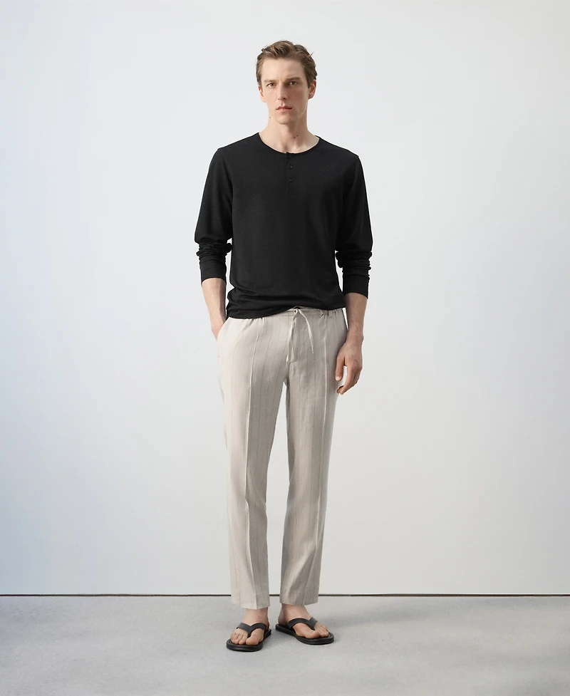 Mango Men's Henley T-Shirt