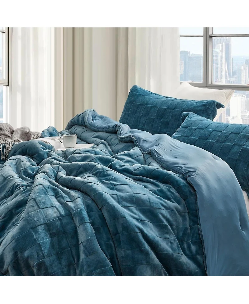 Better Than Anesthesia - Coma Inducer Oversized Comforter Set - Indian Teal , Brown