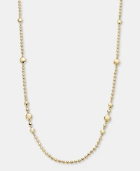 Anne Klein Gold-Tone 42" Metal Lentil Beaded Strandage Necklace