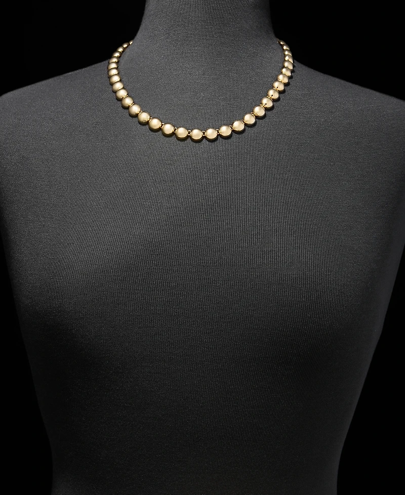Anne Klein Gold-Tone Half Dome Collar Necklace