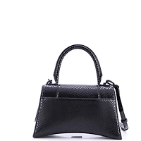 Pre-Owned Balenciaga Small Hourglass Top Handle Bag Embossed Leather