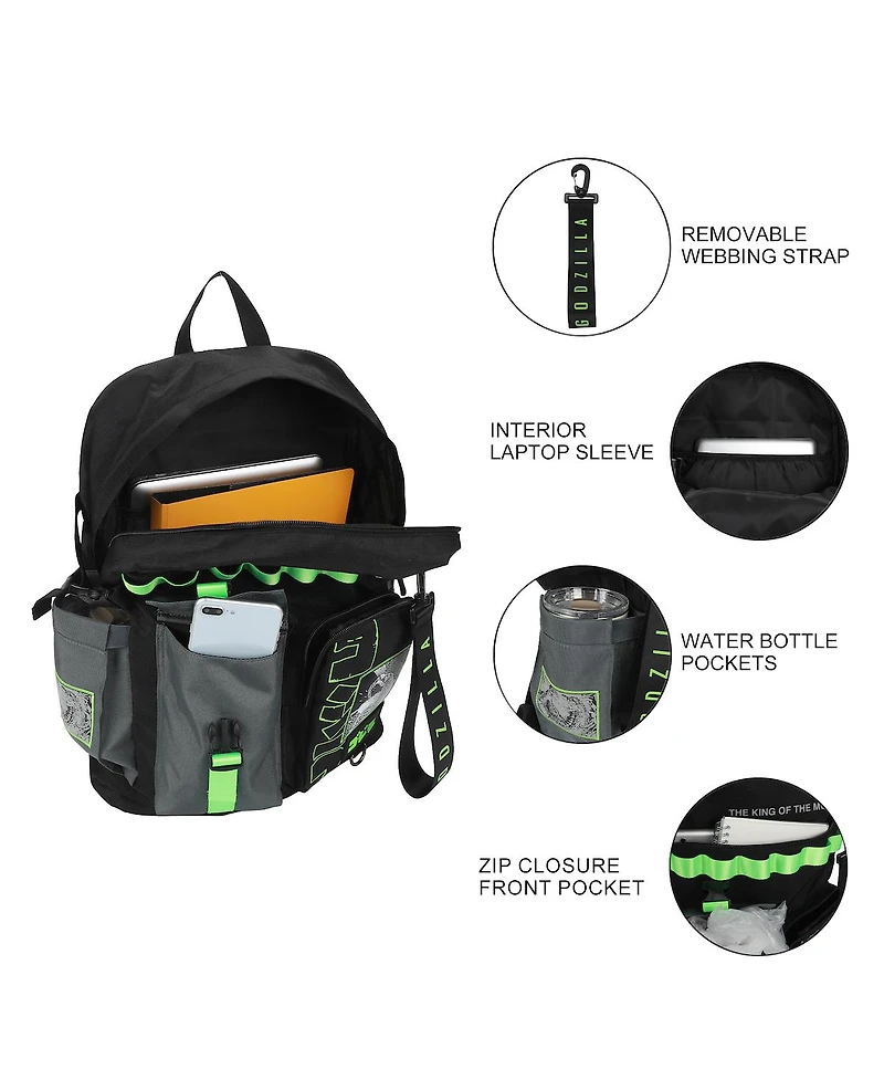 Godzilla The King Of The Monsters Adult 18.5" Utility Backpack
