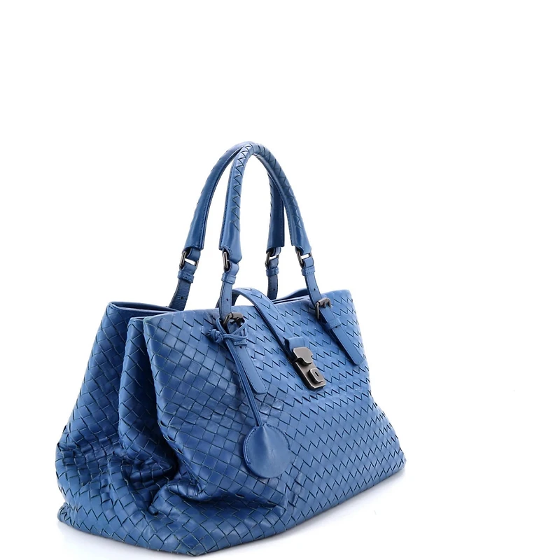 Pre-Owned Bottega Veneta Large Roma Bag Intrecciato Nappa