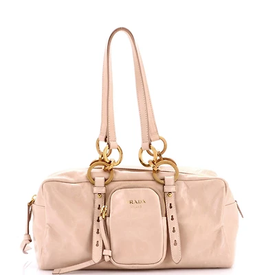 Pre-Owned Prada Medium Dangle Top Handle Bag Leather