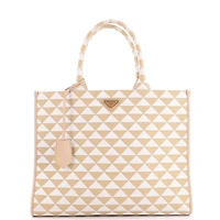 Pre-Owned Prada Large Symbole Shopper Tote Jacquard