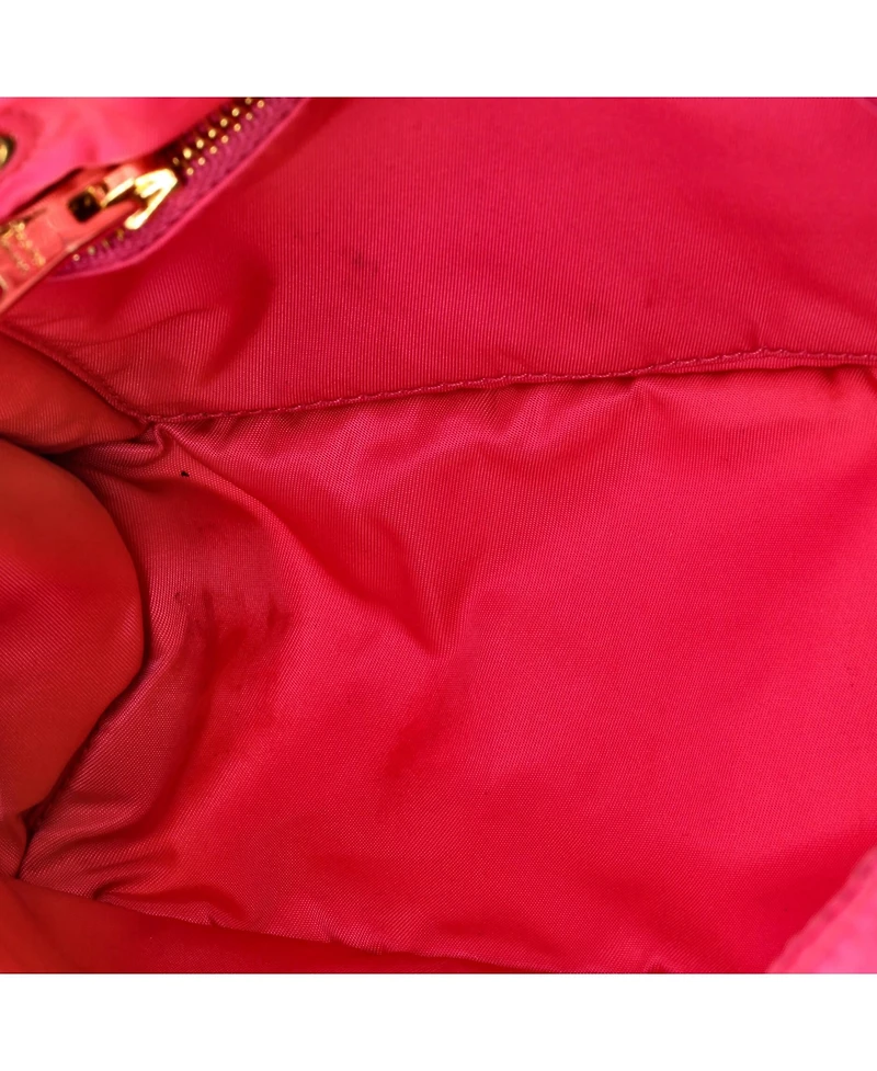 Pre-Owned Prada Medium Padded Chain Flap Bag Tessuto