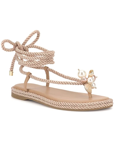 I.n.c. International Concepts Women's Marva Rope Lace-Up Flat Sandals, Macy's Exclusive