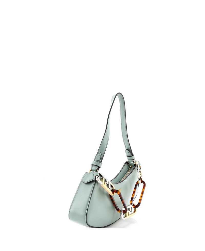 Pre-Owned Fendi O'Lock Swing Shoulder Bag Leather
