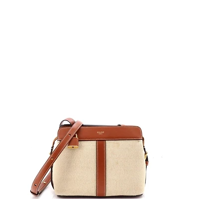 Pre-Owned Celine Small Teen Cabas De France Bag Leather and Canvas