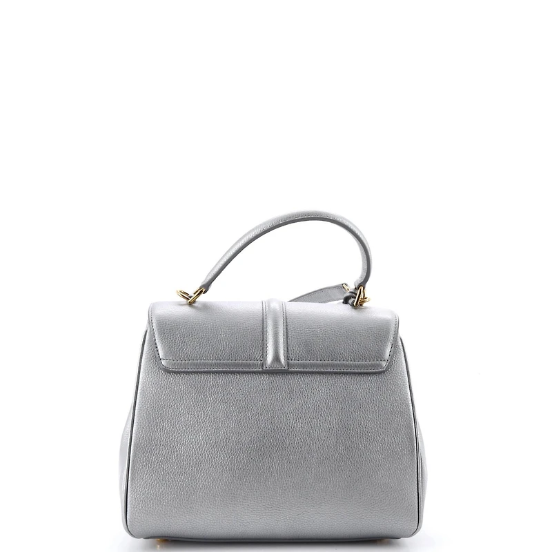 Pre-Owned Celine Small 16 Top Handle Bag Grained Calfskin