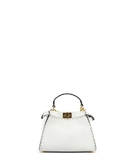 Pre-Owned Fendi Mini Selleria Peekaboo Bag Leather