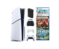 Sony Playstation 5 Slim Disc Bundle With College Football 26 Game + 2 Bonus Games and Accessories