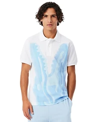 Lacoste Men's Cotton Classic-Fit Printed Pique Polo Shirt