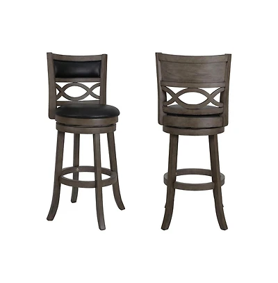 New Classic Furniture Manchester Wood Swivel Bar Stool (Set of 2 )