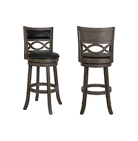 New Classic Furniture Manchester Wood Swivel Bar Stool (Set of 2 )
