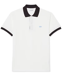 Lacoste Men's Cotton Classic-Fit Contrast Rib Polo Shirt