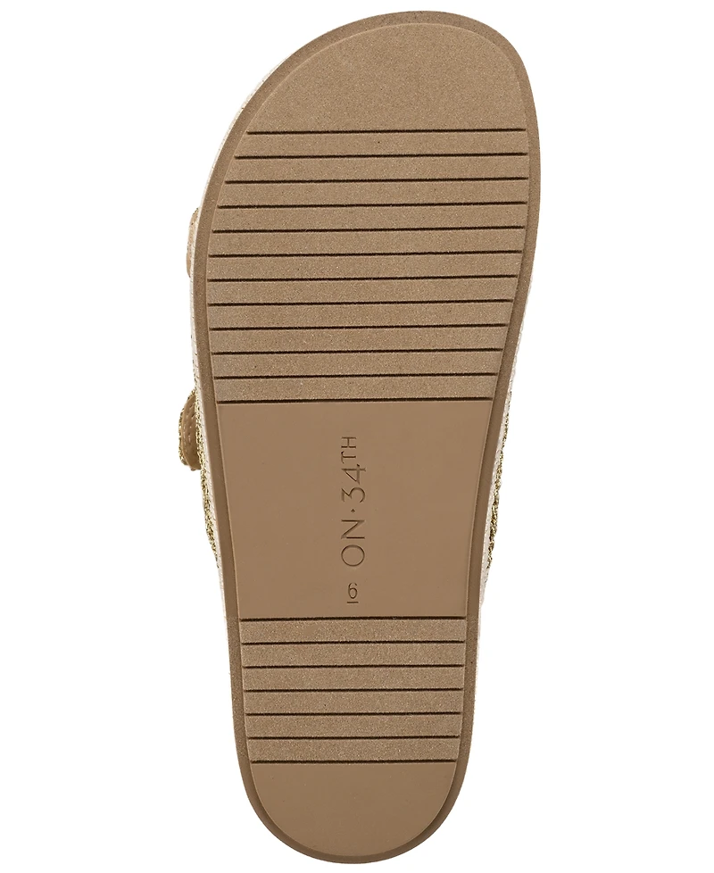 On 34th Women's Tatyana Round Toe Flat Sandals, Macy's Exclusive