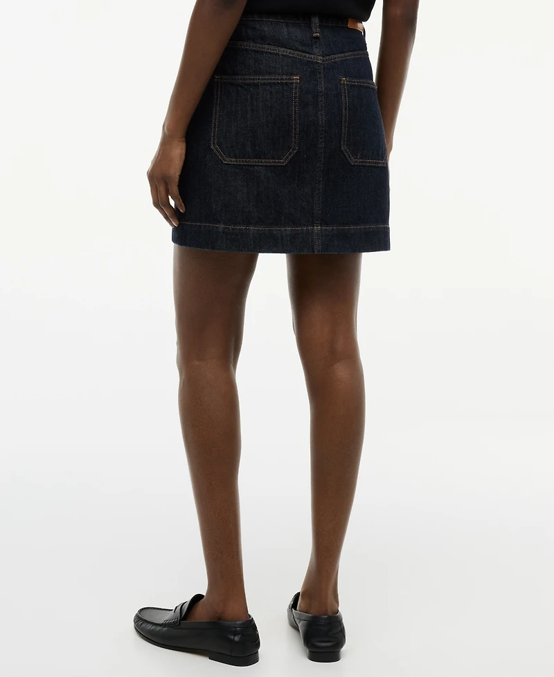 Tommy Hilfiger Women's Cotton Denim High-Rise Miniskirt