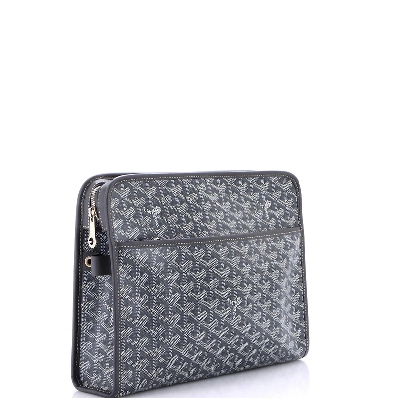 Pre-Owned Goyard Gm Jouvence Toiletry Pouch Coated Canvas