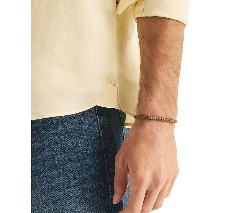 Nautica Men's Classic-Fit Long-Sleeve Button-Up Solid Linen Shirt